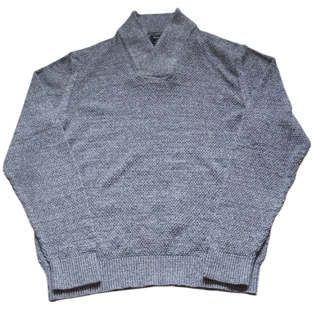 Abercrombie & Fitch 100% Cotton Men's Heathered Blue Sweater